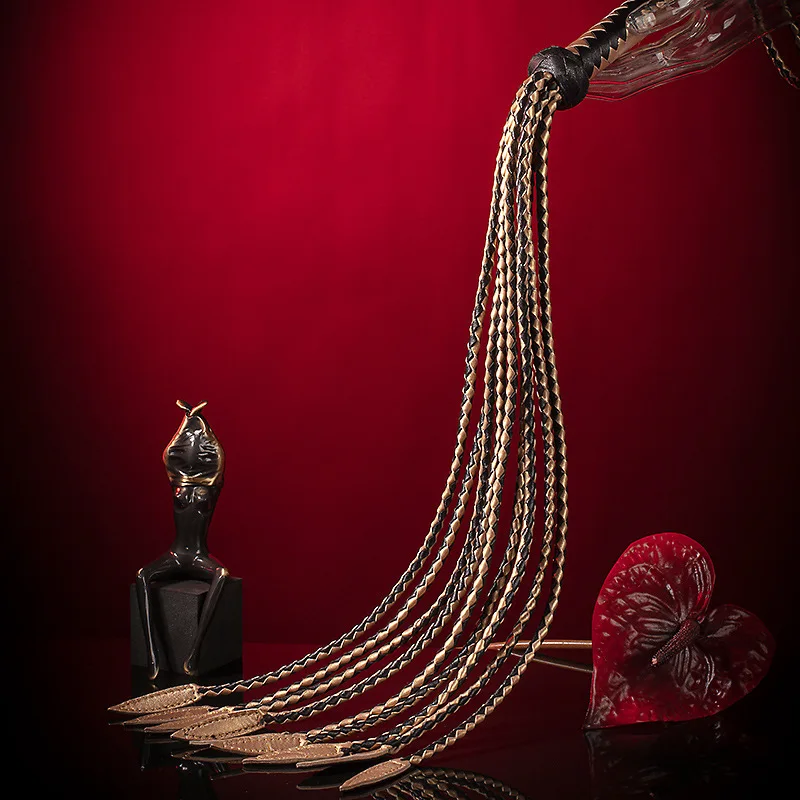 BDSM Bondage Whip Leather Flogger Spanking Paddle Dom Sub Discipline Riding Crop Roleplay Fetish Accessories for Couples Adult view 5