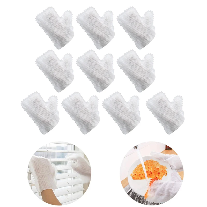 Lazy Cleaning Rag Gloves Household Dust Removal Disposable Non-woven Fabric Scouring Tools Wet And Dual-use Cloth Gloves