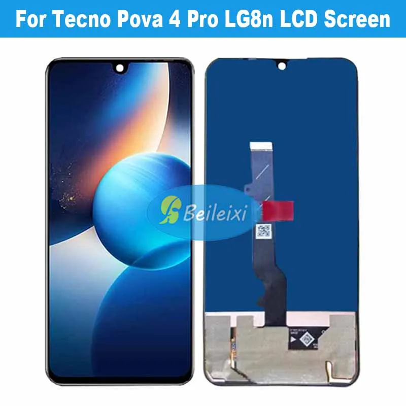 For Tecno Pova 4 Pro LG8n LCD Display Touch Screen Digitizer Assembly