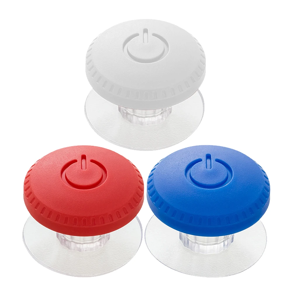 

3pcs Toilet Press Button Knobs Water Tank Switch Helper Blue White Red Colors Simple Cute Universal Flush Design Easy