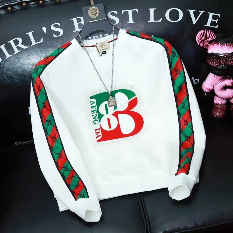 

Casual Cotton Crew Ne Long Sve Men's Sweatirt Faionable Spring Autumn Top Breathable Comfortable Youthful Sle