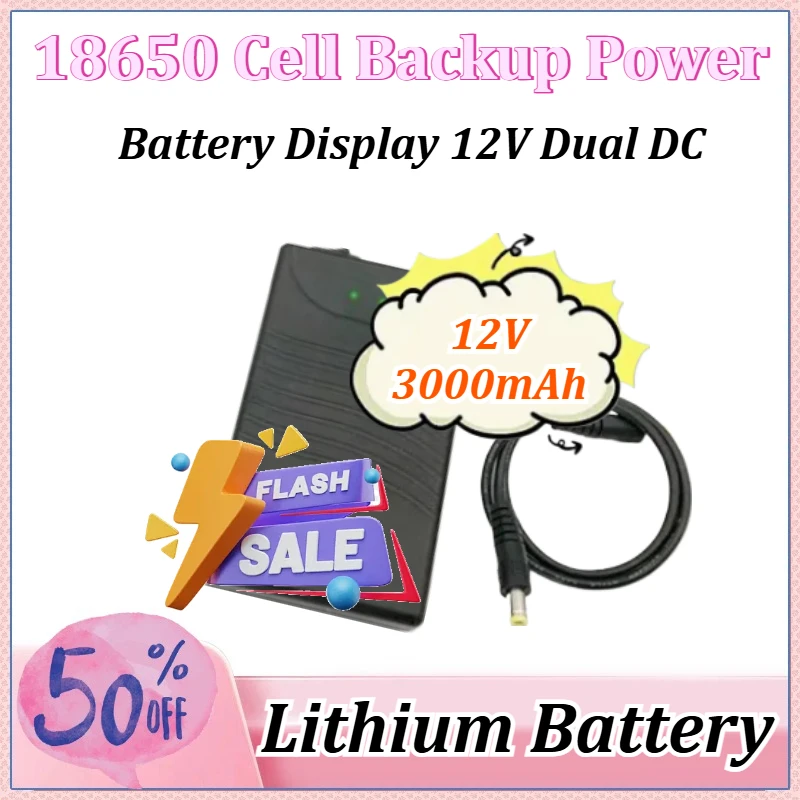 

Новая литиевая батарея 12В 3000мАч (элементы 18650) для резервного питания камер видеонаблюдения, раций, повербанков, светодиодных лент, вентиляторов