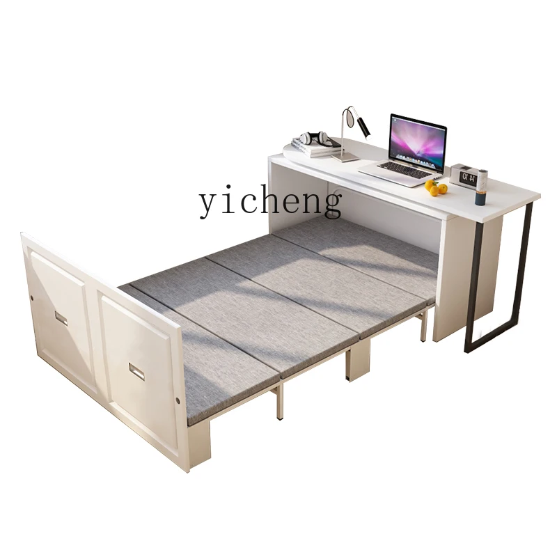 

ZK invisible bed multifunctional desk bookcase integrated combination modern office home lunch break rotating folding bed