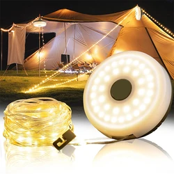 LED Camping Lamp Strip Atmosphere 8M Length Waterproof Recyclable Light Belt Outdoor Garden Decoration Lamp for Tent Room