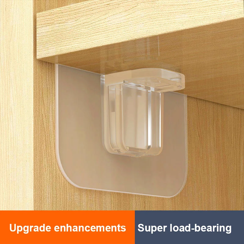 Partition Pin Punch Free Wall Hangers Strong Home Accessories Book Shelves No Drill Angle Brace Household Universal Wardrobe