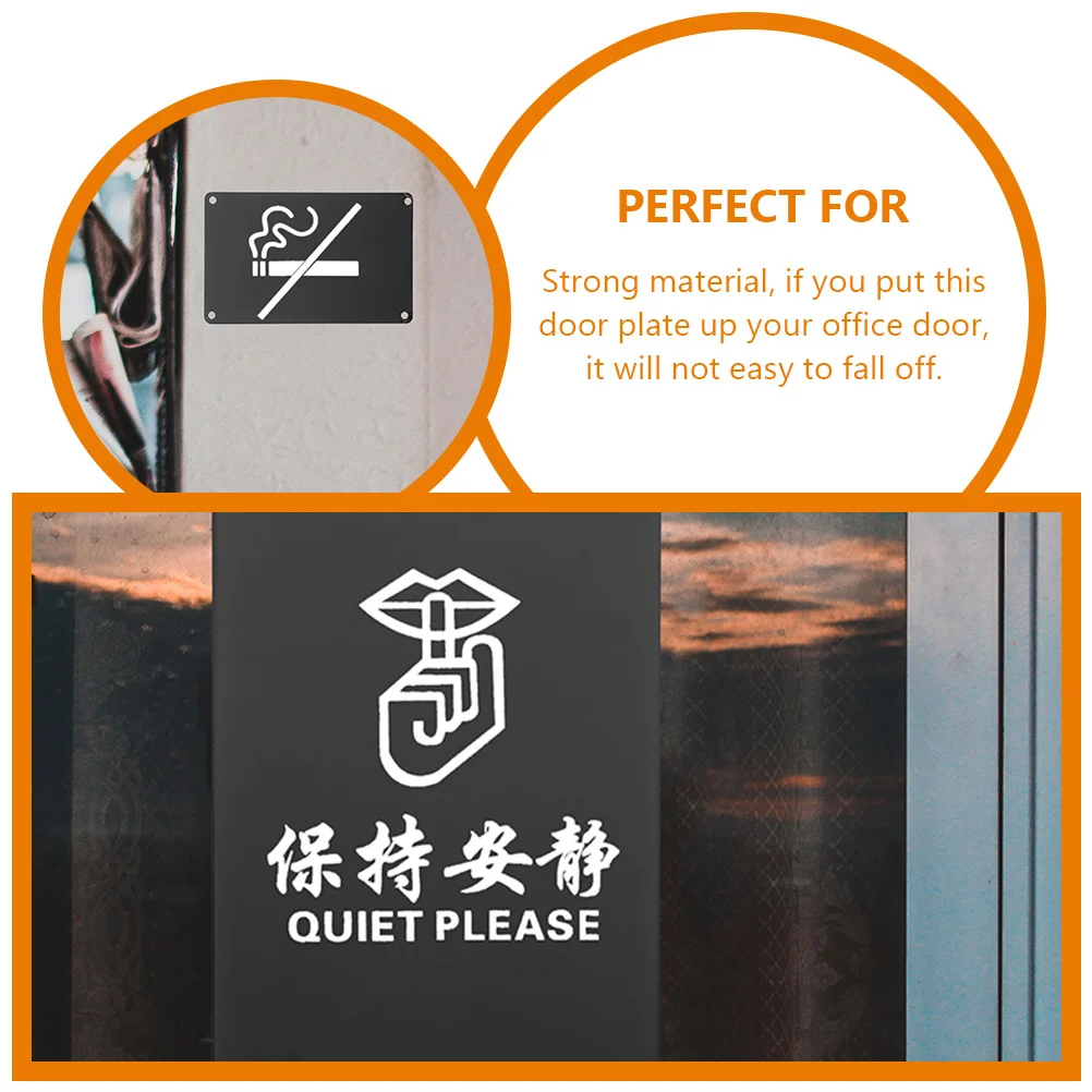 

10pcs Blank Aluminum Door Signs Metal Name Plates Diy Engraving Office Hotel Room Number Signs Multi-Function Wall