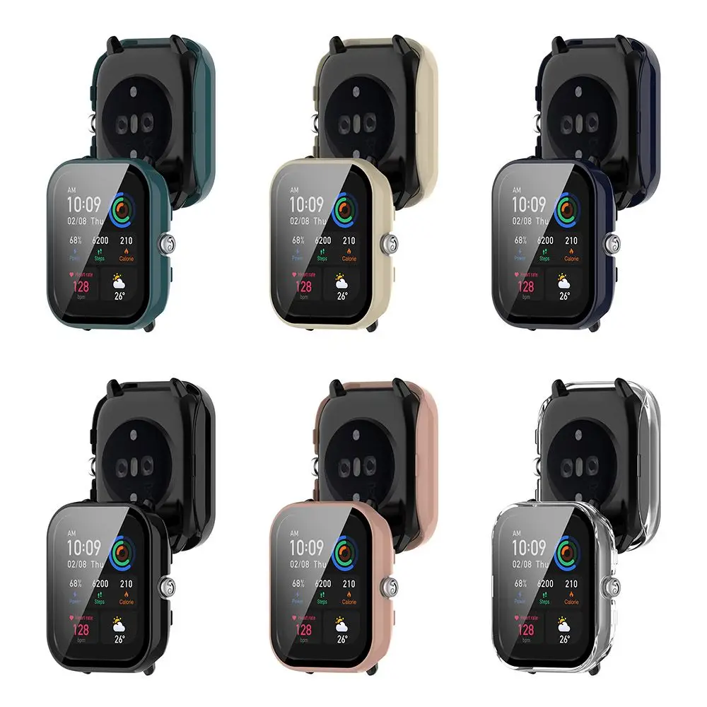 Neue Shell Vollständige Abdeckung PC Shell Fall Screen Protector Gehärtete Abdeckung Für Amazfit GTS4 Mini
