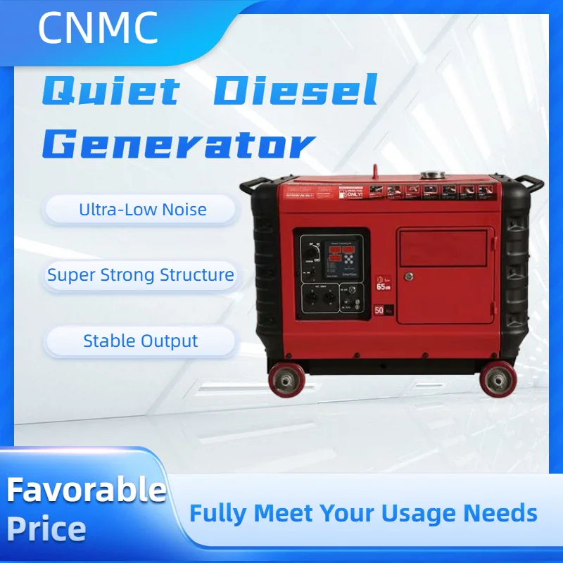 3KW 5KW 8KW 10KW Portable Diesel Generator Emergency Power Supply 230V 400V Quiet Generators for Home Electricity CE Certified