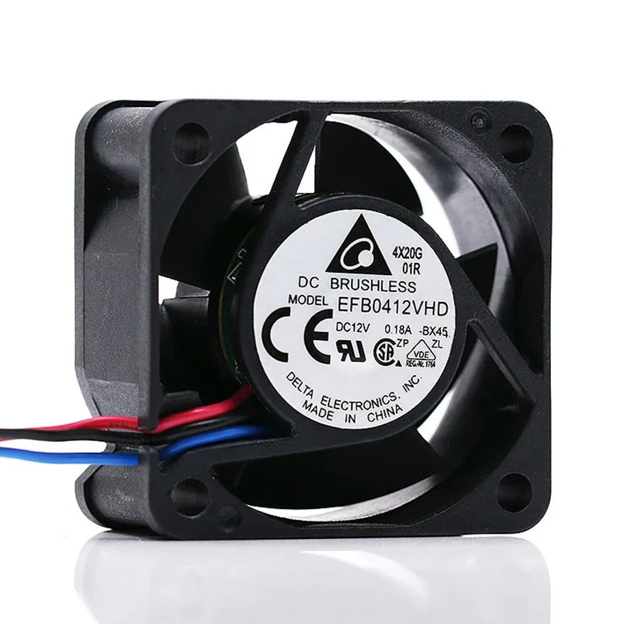 

The original Delta EFB0412VHD 4020 40MM 40*40*20MM Server fan for 1U Server 12v 0.18A with 3pin