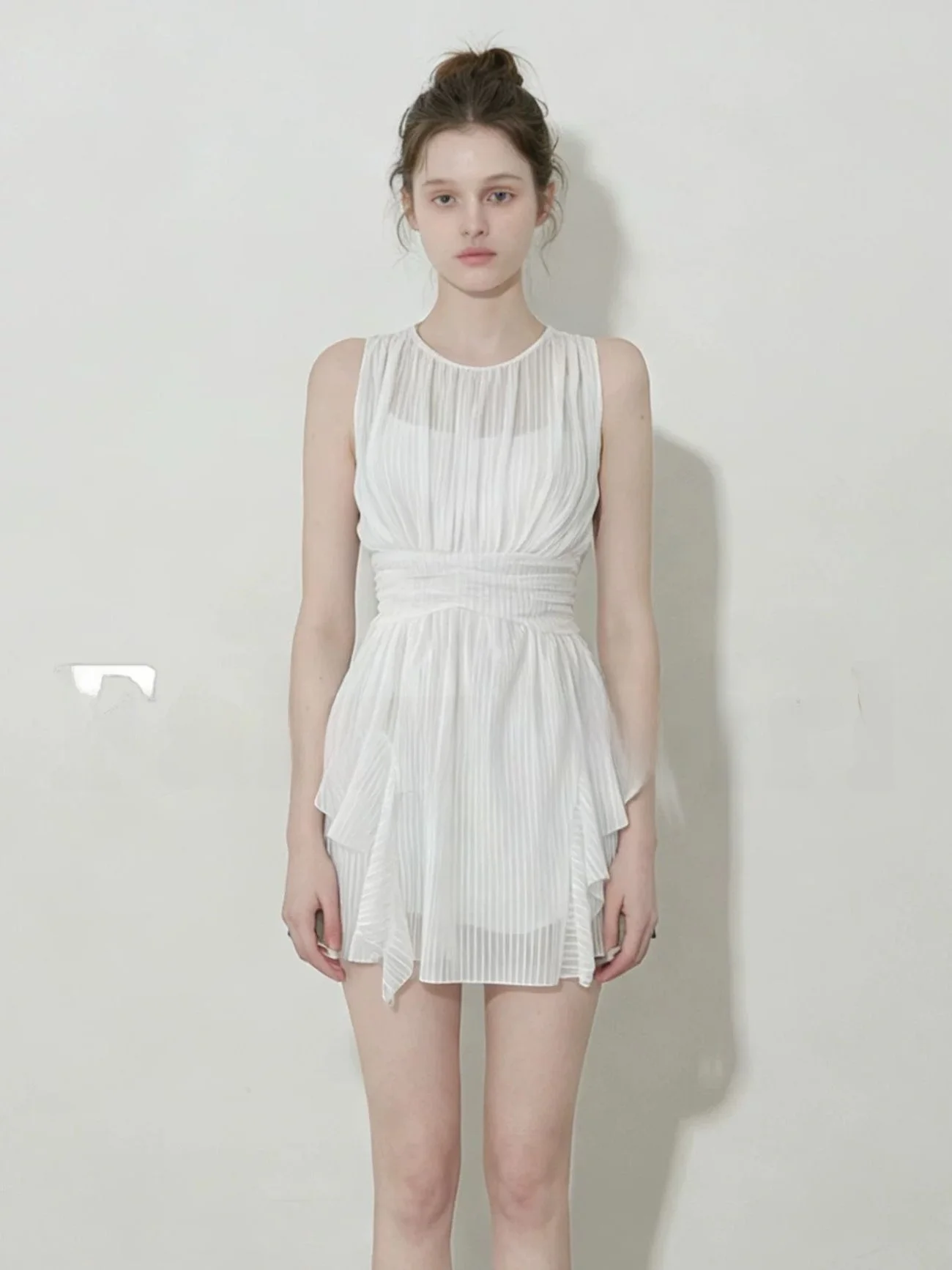 

Купальник-монокини Moonlight Ballet для похудения, в стиле сказочного пляжного отдыха, с эффектом утяжки талии, элегантный, белый, из нейлона, спортивный стиль