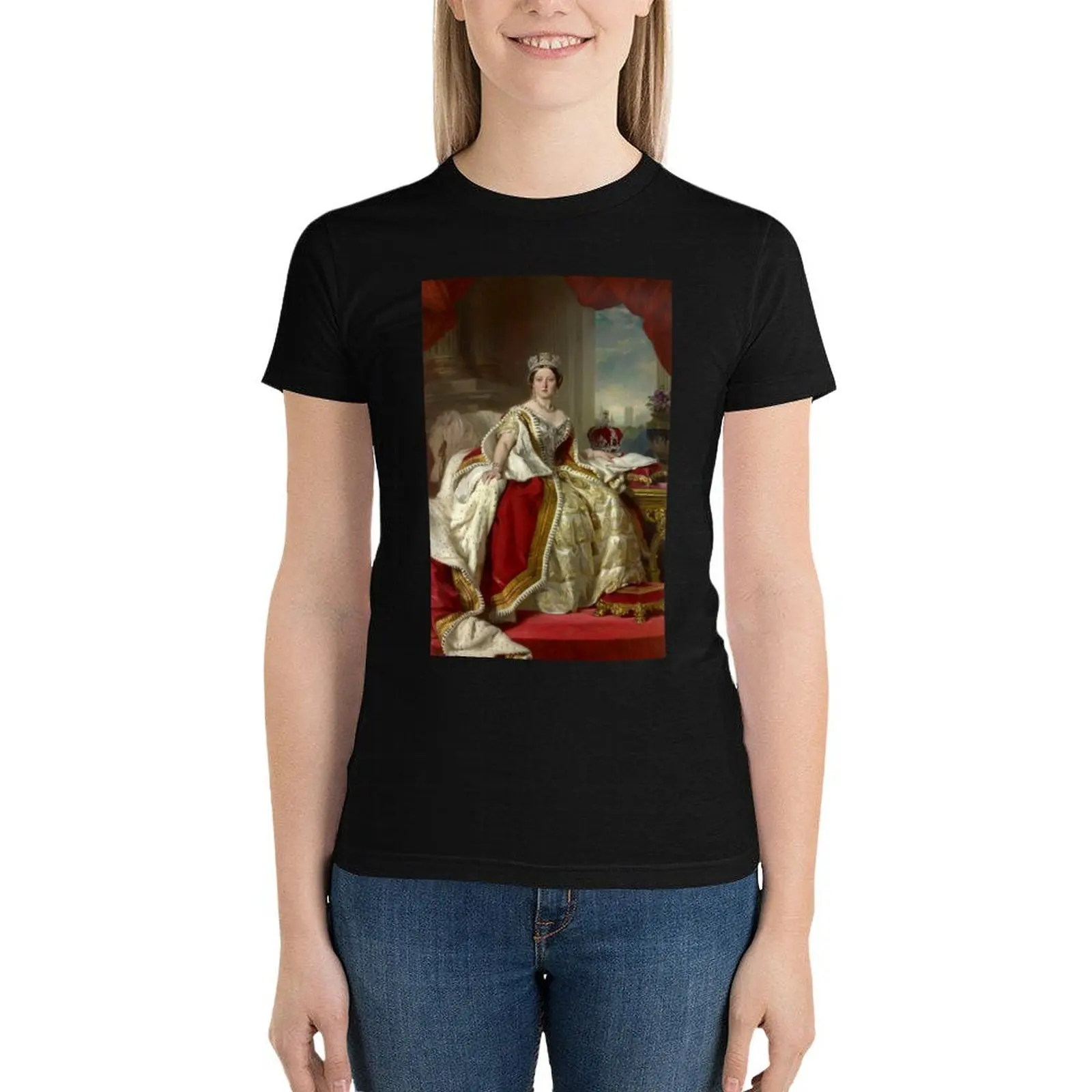 

Queen Victoria , Winterhalter 1859 T-Shirt plus size tops korean fashion white t-shirt dress for Women sexy