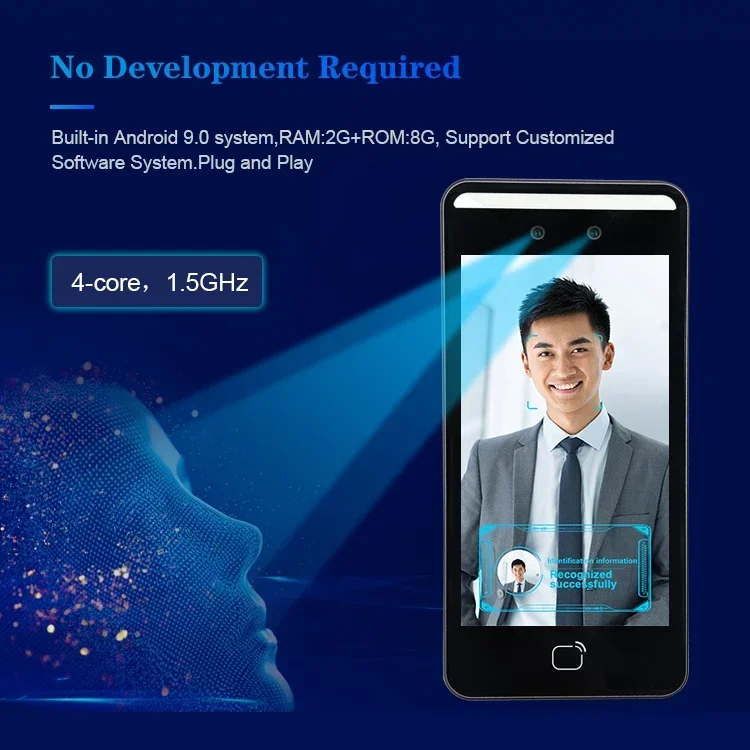 5 Polegada lcd android 9.0 reconhecimento facial torniquete sistema de comparecimento do tempo áudio unidirecional, outro f1 (d11) rakinda