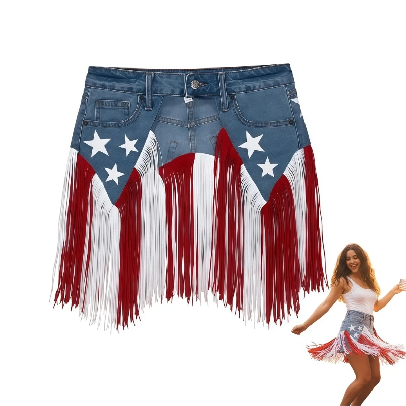 R7UF Bohemian Charm Fringe Waist Belt Soft Fabric Casual Wear Waistband Adjustable Design For A Modern Look