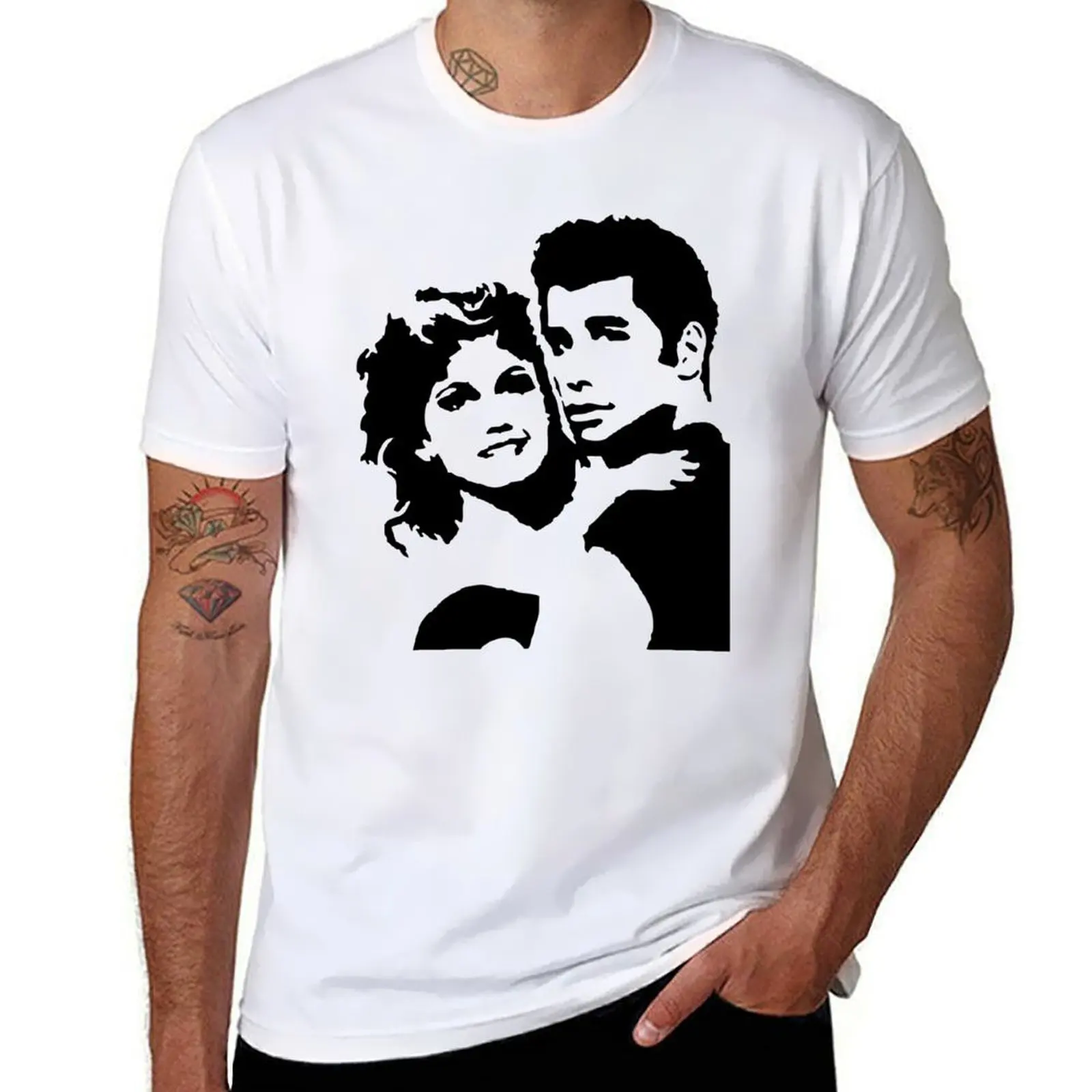 

John Travolta Grease T-Shirt t shirts designer man t shirts for men casual cotton t shirts high quality T-Shirt