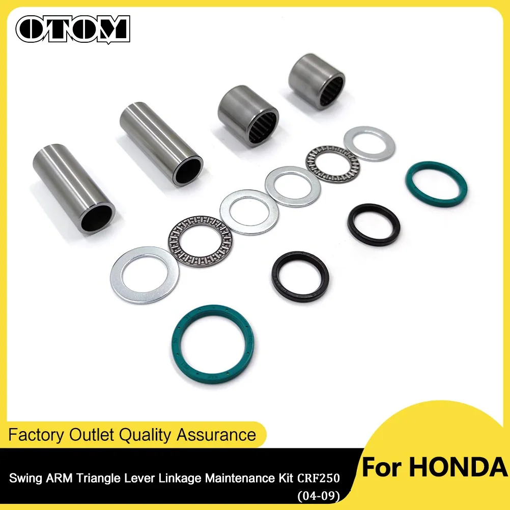 

OTOM Motorcycle Parts Swing ARM Maintenance Kit Bushing Oil Seal Ring Bearing Repair Kit For HONDA CRF250R 04-09 CRF250X 04-17