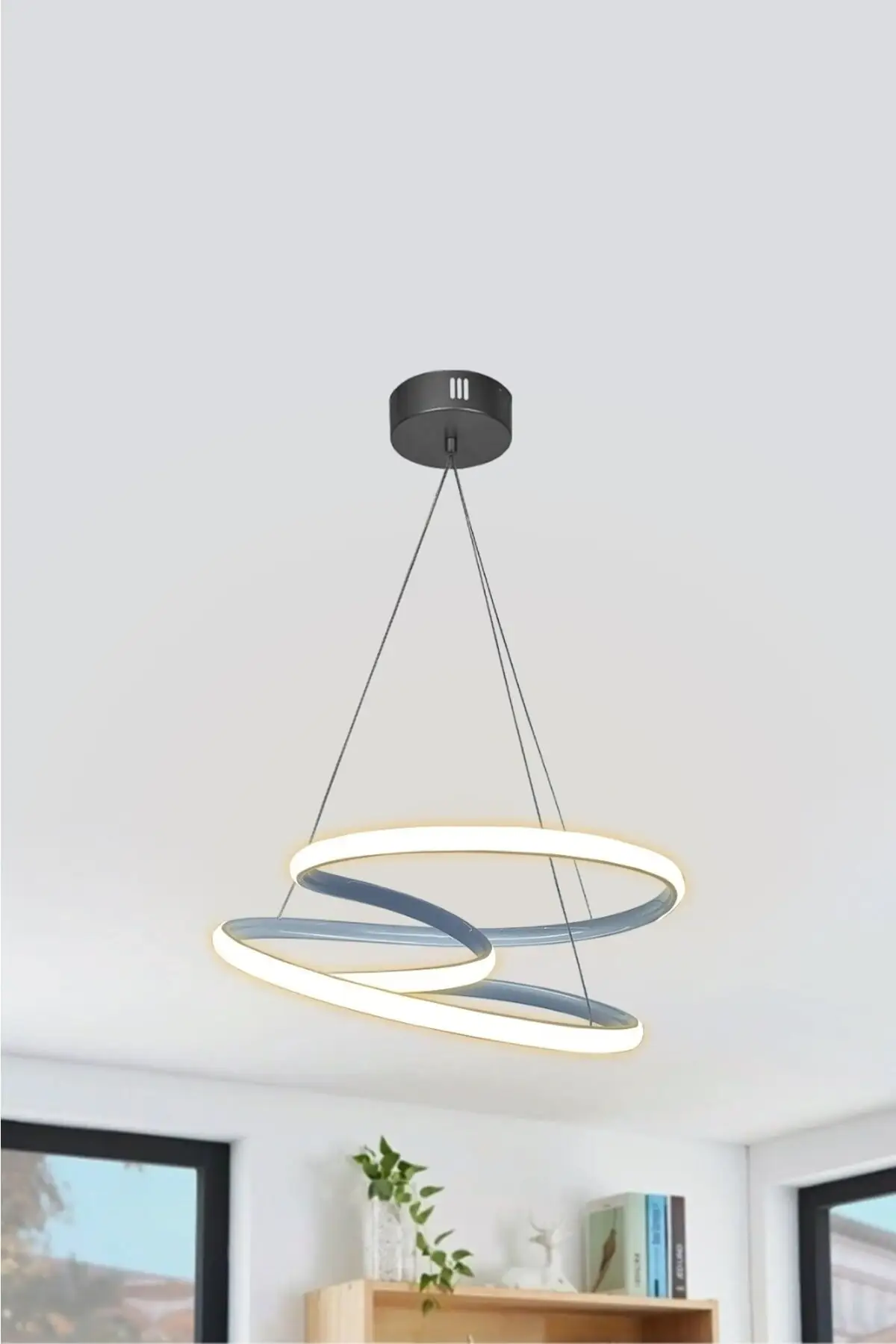 DOLBOVI Modern pendant galaxy silver case day light led chandelier