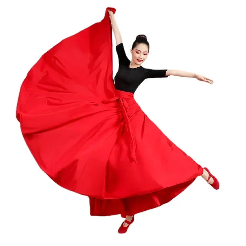 Xinjiang Folk Dance ชุดจีนสไตล์ชาติพันธุ์ผู้ใหญ่ Minority เครื่องแต่งกายผู้หญิงทิเบตชุดเต้นรํากระโปรงมองโกเลียเต้นรํา