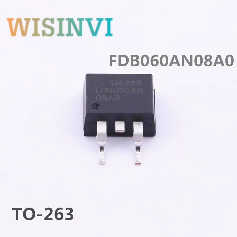 10PCS FDB060AN08A0 FDB060AN encapsulation;TO-263 Voltage value 75V 80A