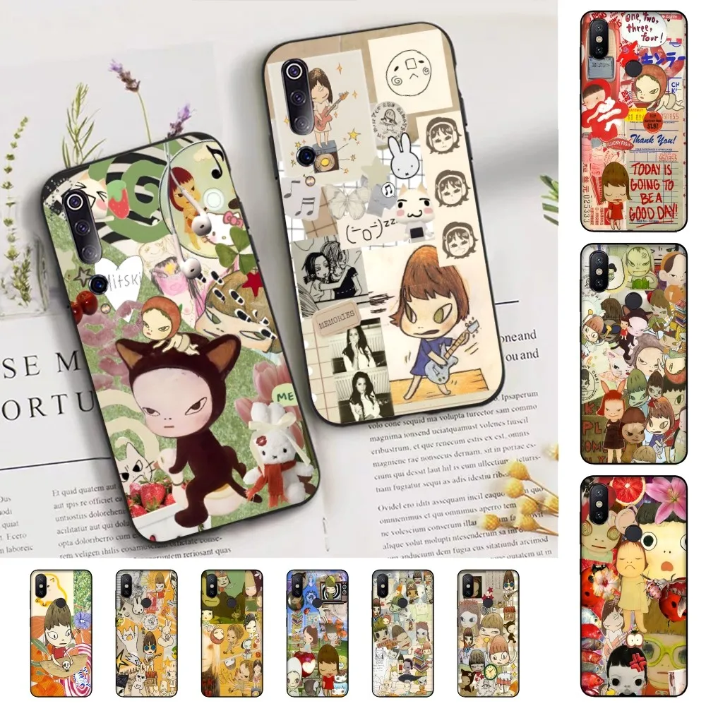 Y-Yoshitomo N-Nara Phone Case For Xiaomi Mi 5X 8 9 10 11 12 Lite Pro 10T PocoX3pro PocoM3 Note 10 Pro Lite