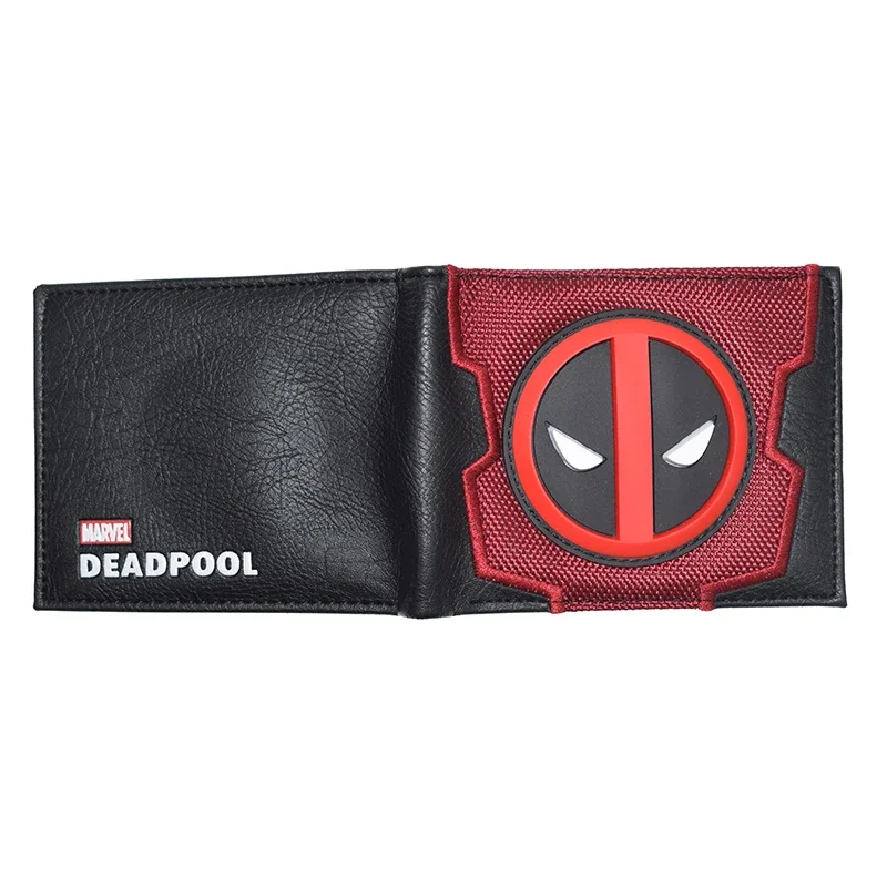 PVC Marvel Hero Deadpool Wallet Cute Design High Quality Short Purse with Coin Pocket for Young