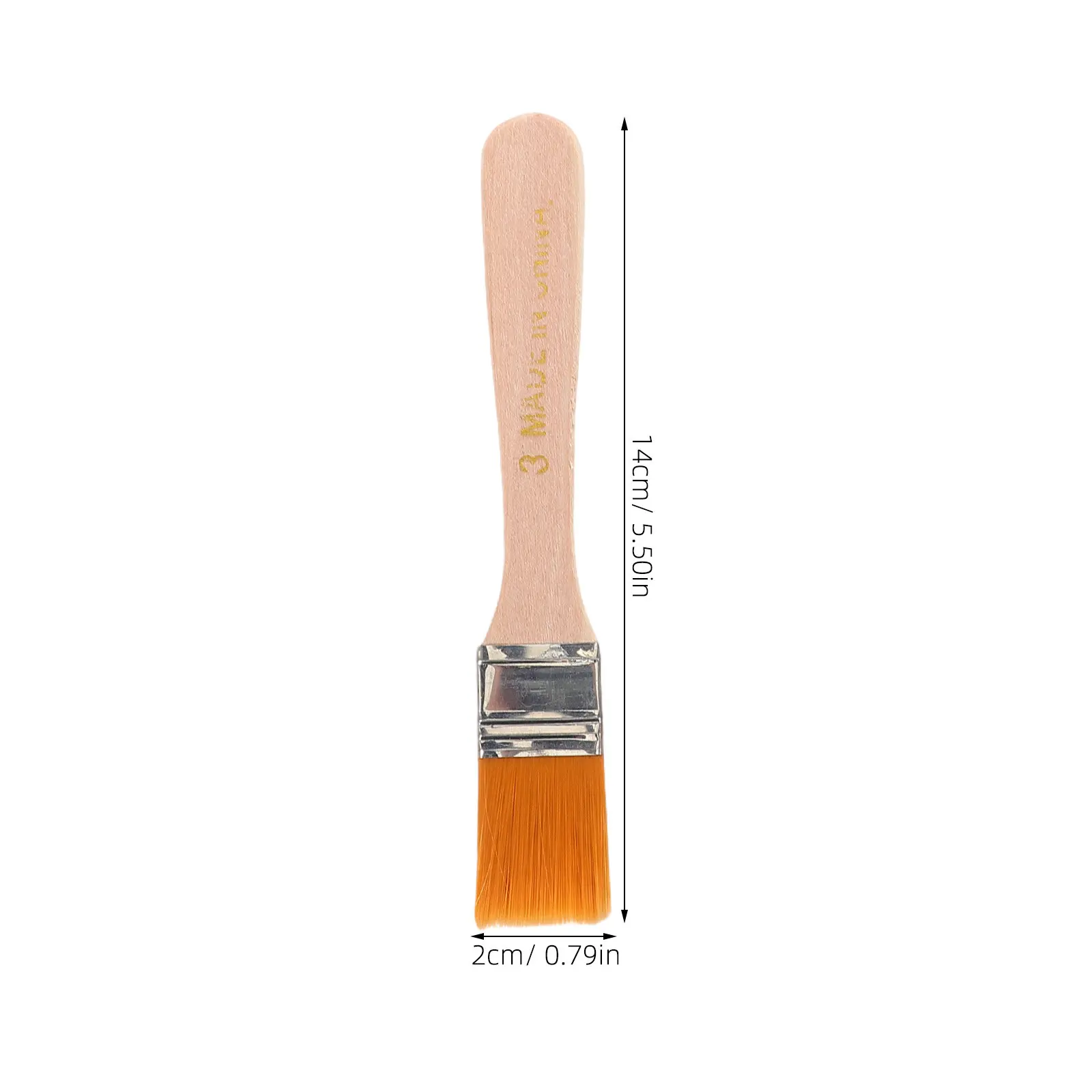 6Pcs Nylon Paintbrushes Wood Handle Multi Use Painting Tool Wall Furniture Cabinet Door Fence Oil Watercolor Door Painting Brush