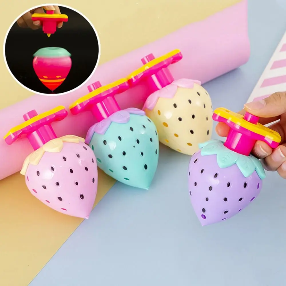 

Flashing Light Cartoon Spinning Top Strawberry Rotating Gyro Toy Electric Spinning Top Launcher Rotary Toy Spinning Top Toys