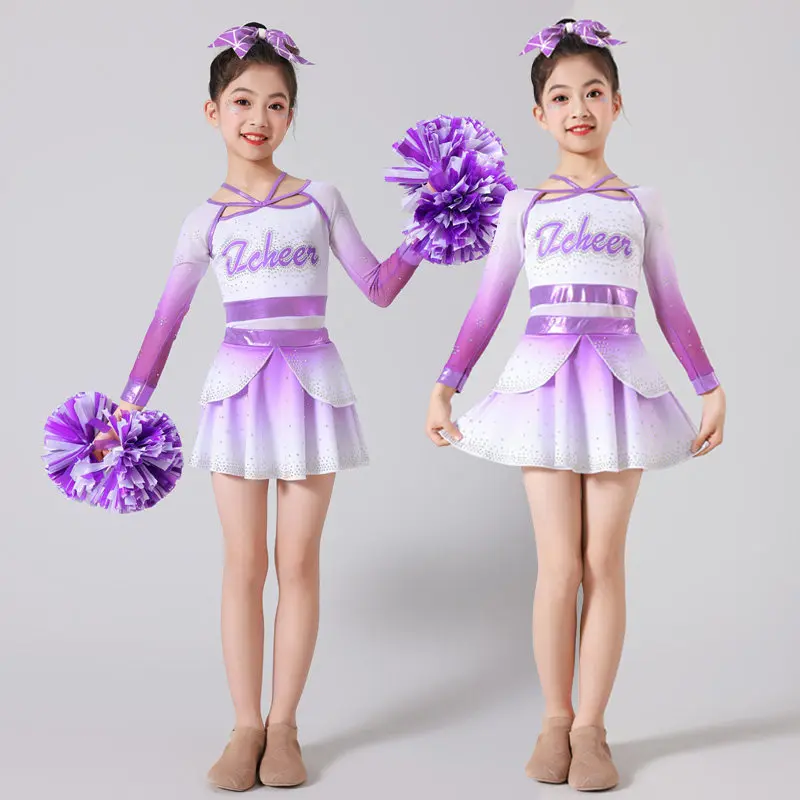 

Children's professional cheerleading performance clothes Middle school students gymnastics Aerobics