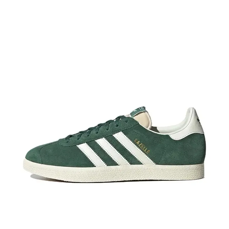 Adidas Originals Gazelle Comfortable Trend Low-top Casual Sneakers Shoes Unisex White Green Sneakers