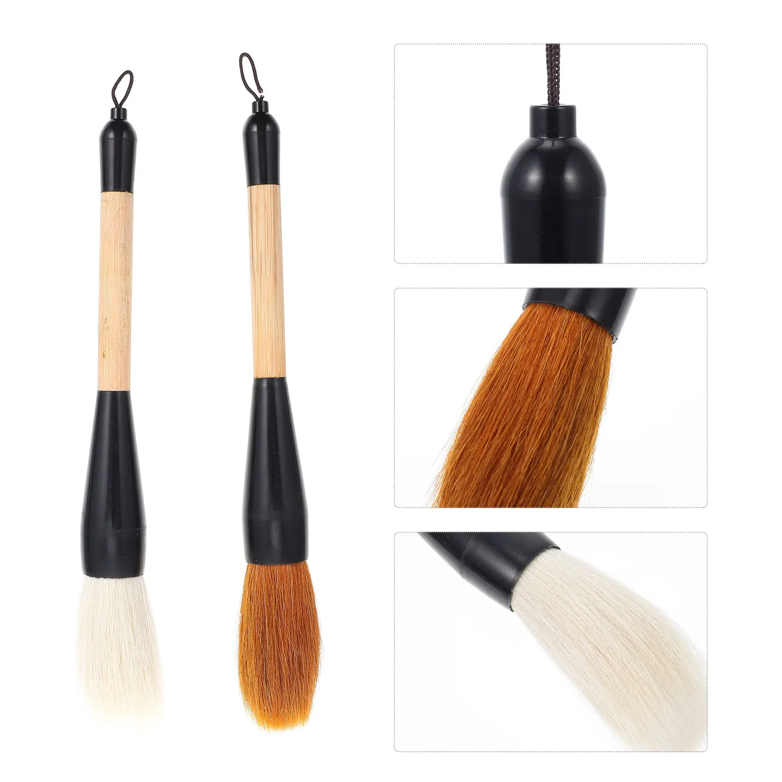 

2 Pcs Calligraphy Pen Art Stationary Brush Portable Paint Multipurpose Caligraphy Writing Chinese