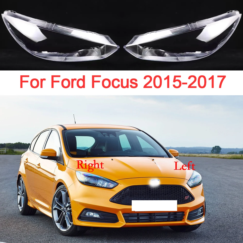 For Ford Focus 2015 2016 2017 Headlight Cover Plastic Headlamp Shell Replacement Transparent Lampshade Auto Accessoires