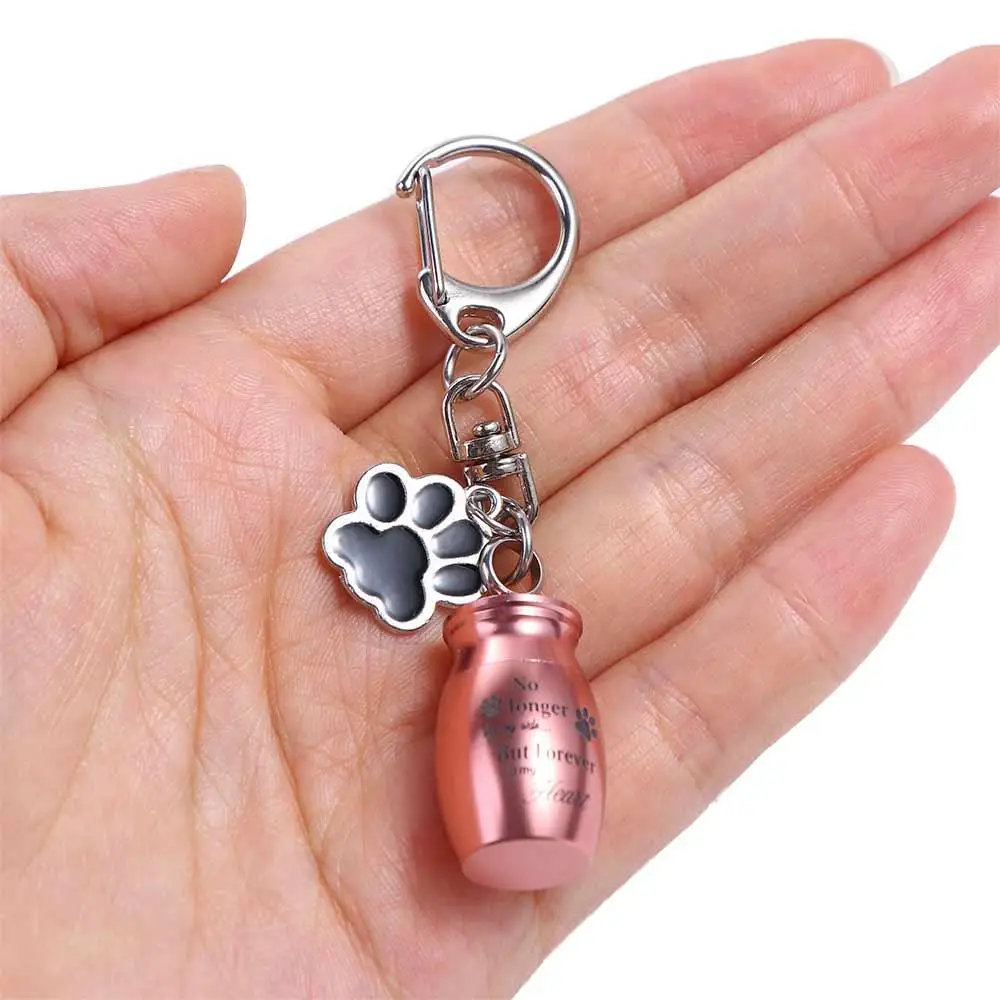 باو طباعة الحيوانات الأليفة الجرار المفاتيح الفولاذ المقاوم للصدأ مقاوم للماء الكلب رماد تذكار الحيوانات الأليفة جرو ارتداء مقاومة جرار الحيوانات الأليفة كيرينغ التذكاري #2