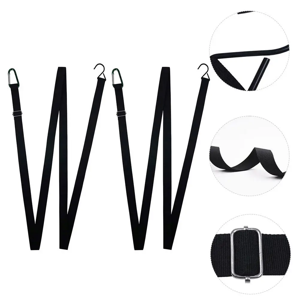 

2Pcs Car Cover Straps Wind Protector Adjustable Elastic Rope Durable Fixing Belt with Hooks for Car Cover Windproof Fixing