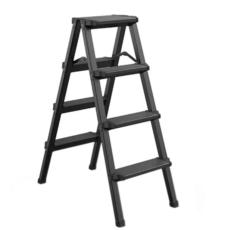 

Регулируемая домашняя телескопическая складная лестница-стремянка для спальни, японская складная лестница-стремянка с алюминиевым каркасом