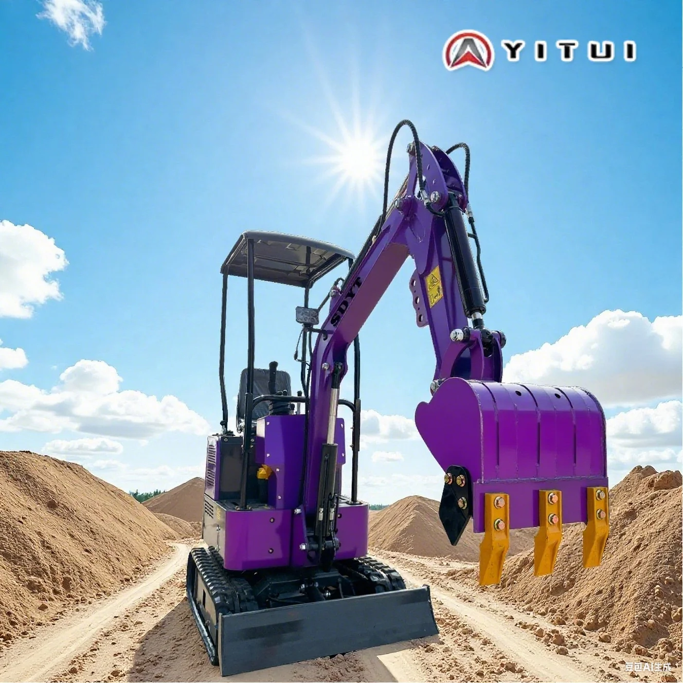 A fazenda da miniescavadeira de esteira utiliza multiferramentas Ce Epa Euro 5 Kubota motor personalizado 1,5 2,0 toneladas miniescavadeira