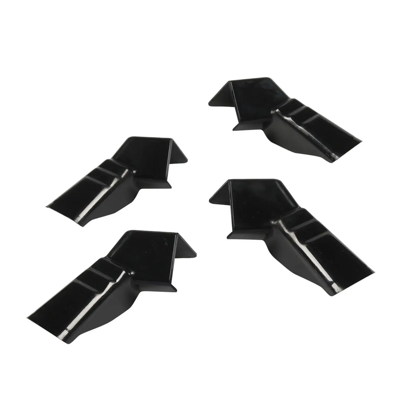 4Pcs Generic RV Rain Gutter Spouts Black Rain Gutter Nozzles for Camper