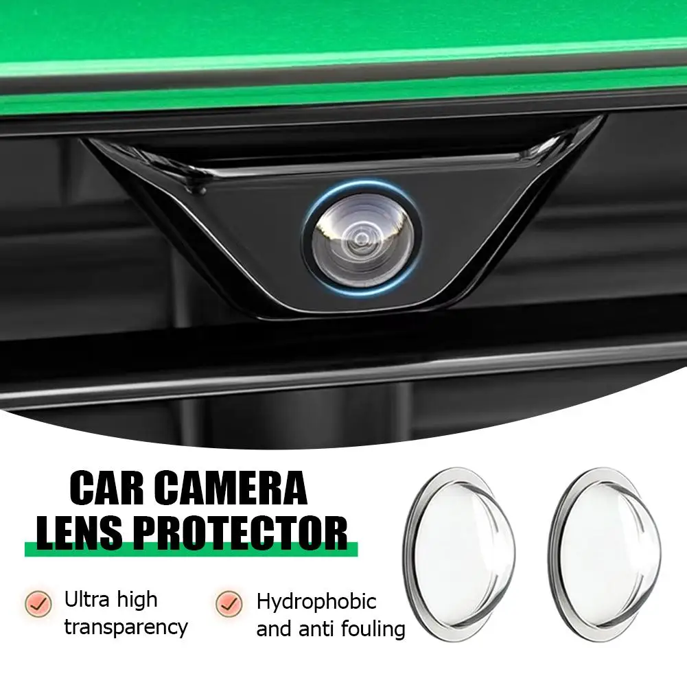 2PCS Advanced Car Camera Lens Cover Anti-fog Scratch-Resistant Film Rear View Camera Protector Auto Exterior Accessories