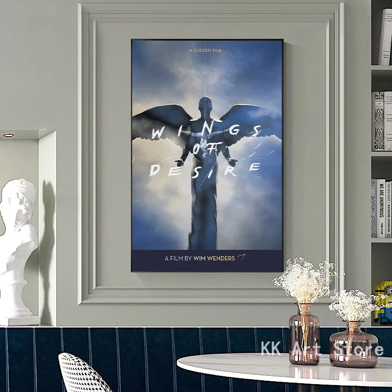 Classic Movie Wings of Desire Poster Angel Canvas Painting HD Printing Modern Wall Art Picture Living Room Bedroom Decor Gift