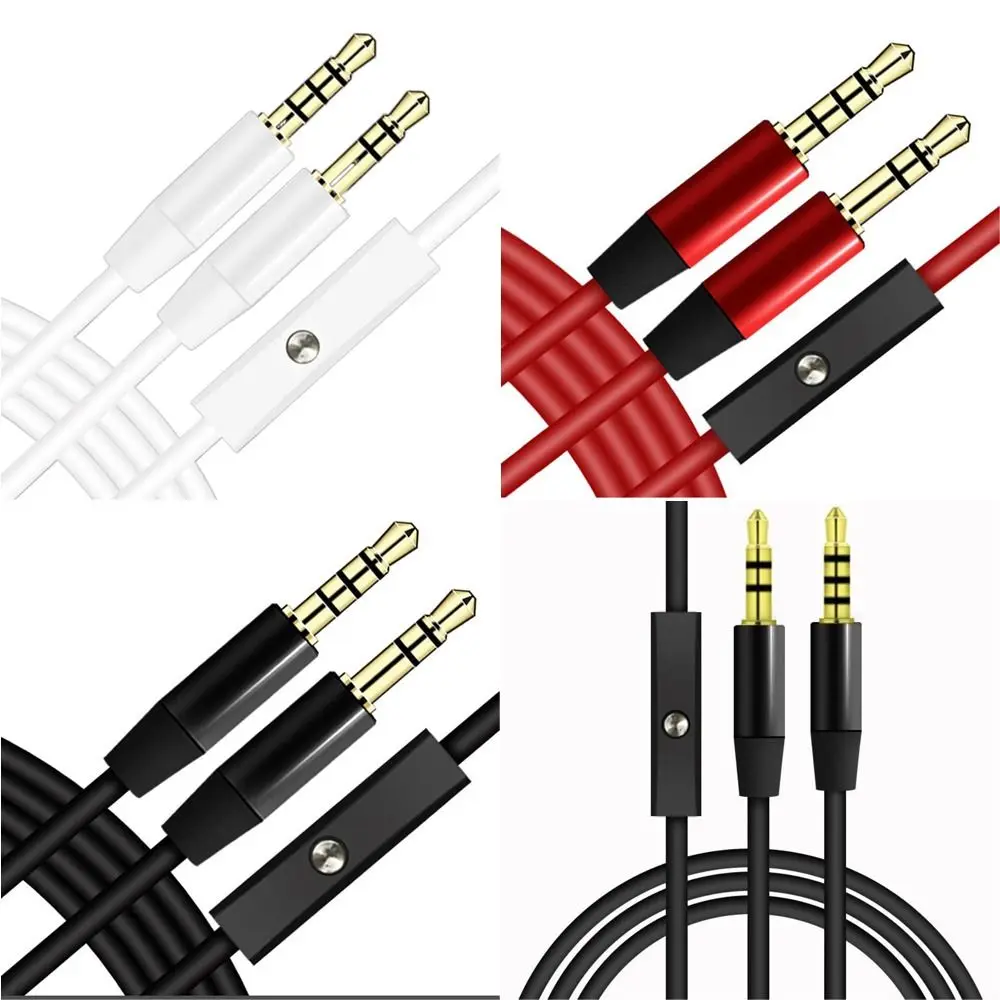 Male To Male 3.5mm Audio Wire Control 3.5mm Extender Cord Audio Extension Cable Headset Connection Line Aux Extension Cord