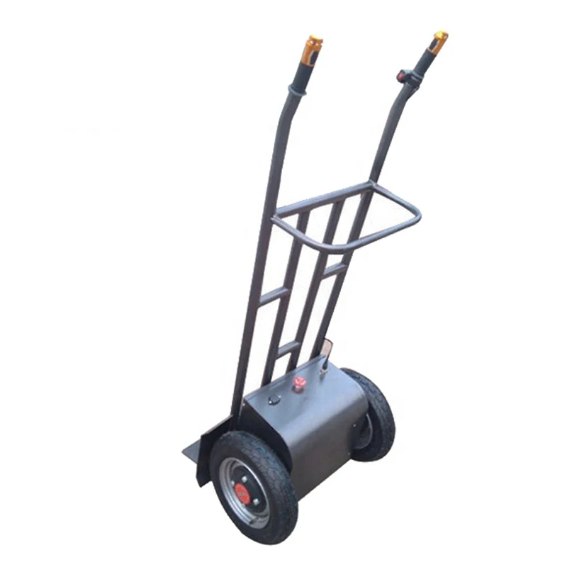 electric hand truck cargo moving cart with two wheels battery powered sack hand truck