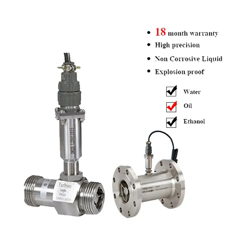 hydraulic oil flow meter max pressure 42MPa turbine flow meter