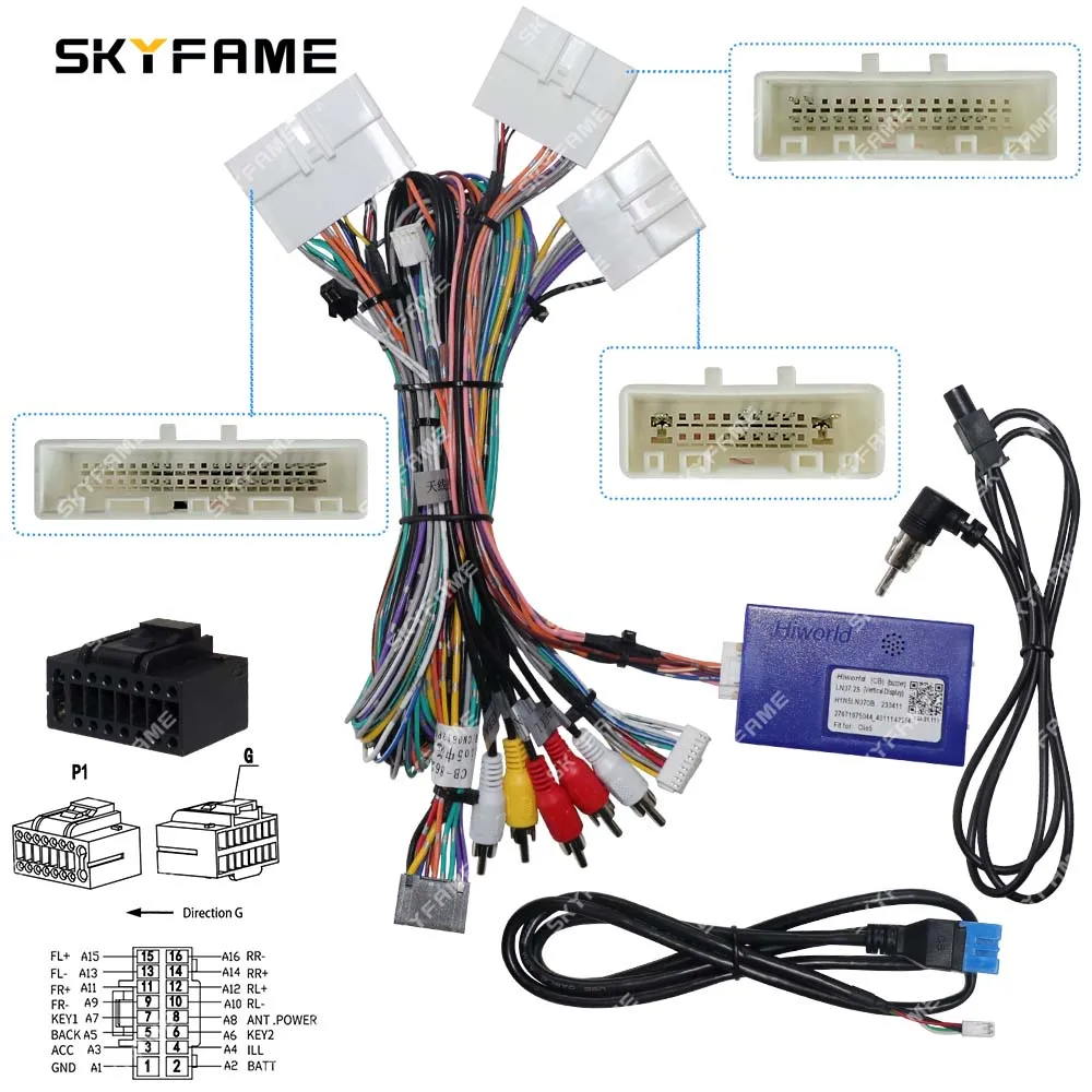 SKYFAME Car Wiring Harness Adapter Canbus Box Decoder Android Radio Power Cable For Renault Megane 4 Koleos Talisman Clio 5 SM6 view 4