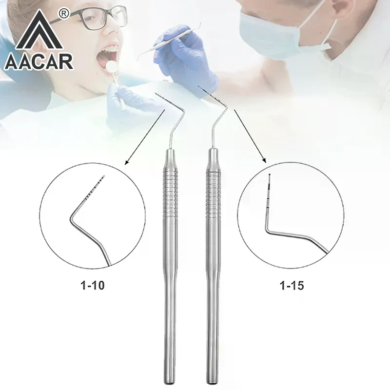 Dental Stainless Steel Periodontal Probe With Scaler 1-10 1-15 Explorer Probe Instrument Tool Teeth Clean Hygiene Tools
