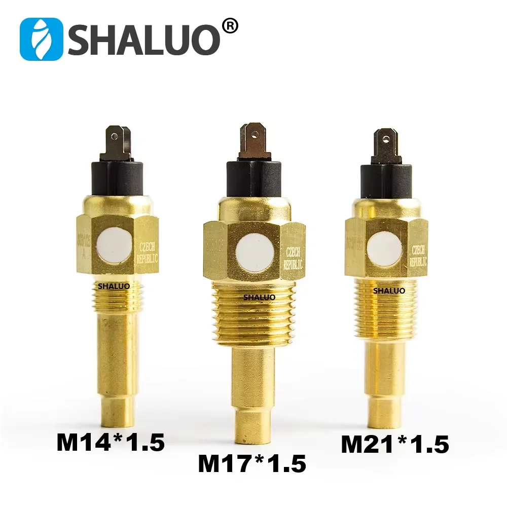 6-24V 98±3 ℃ Diesel Engine Water Temperature Sensor Normal Open Switch Plug Match With Generator Water Temperature Guage