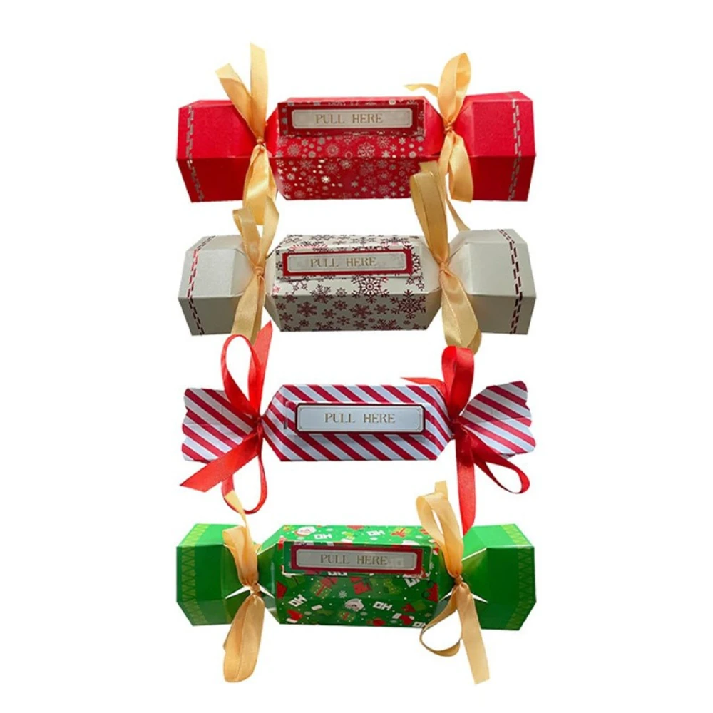 4pcs Christmas Money Holder Rectangular Candy Christmas Purse for Cash Checks Gift Card Holder Supplies Decoration Crafts