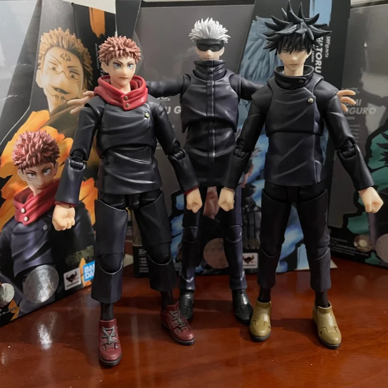 

High Quality Bandai Shf Jujutsu Kaisen Figure Gojo Satoru Itadori Yuji Fushiguro Megumi Kugisaki Nobara Anime Models Gifts Toys