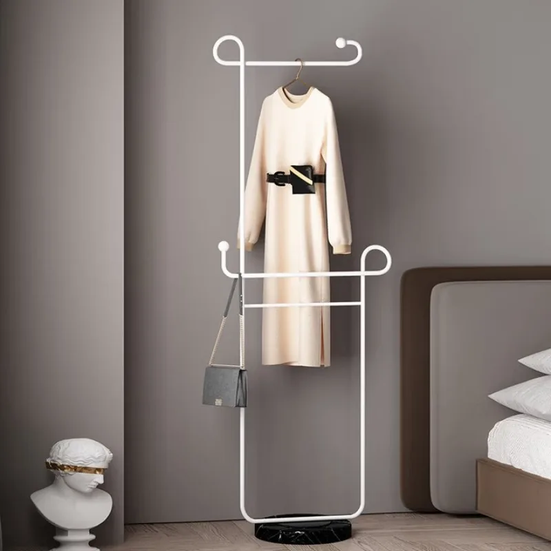 

Coat rack Floor-to-ceiling bedroom hanger Shelf Metal wrought iron living room hanger porch