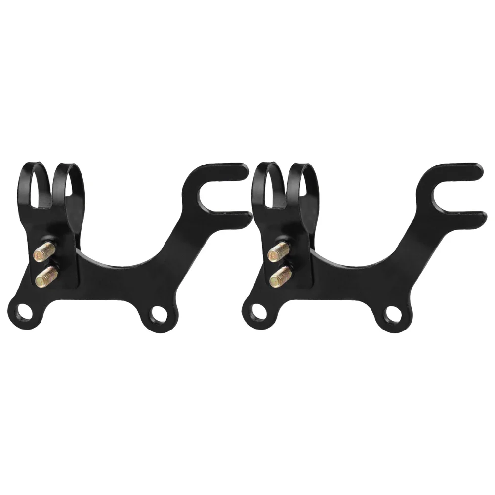 

2Pcs Disc Brake Bracket Adapter Carbon Steel Bike Brake Holder Kit Easy Installation Bicycle Conversion for Small Wheel