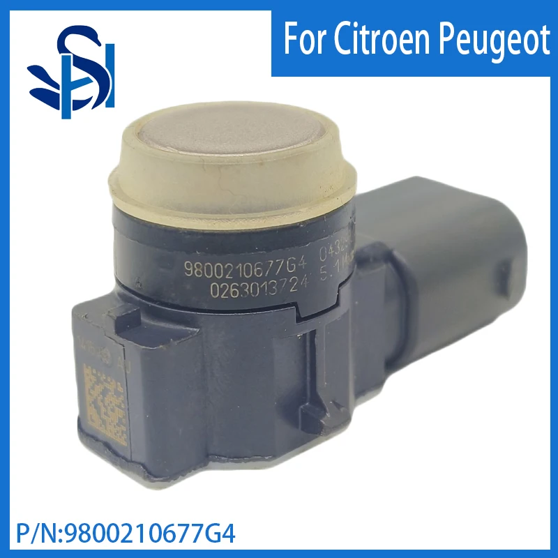 Sensor de aparcamiento para Citroen y Peugeot, Radar de Color champán, 9800210677G4 PDC