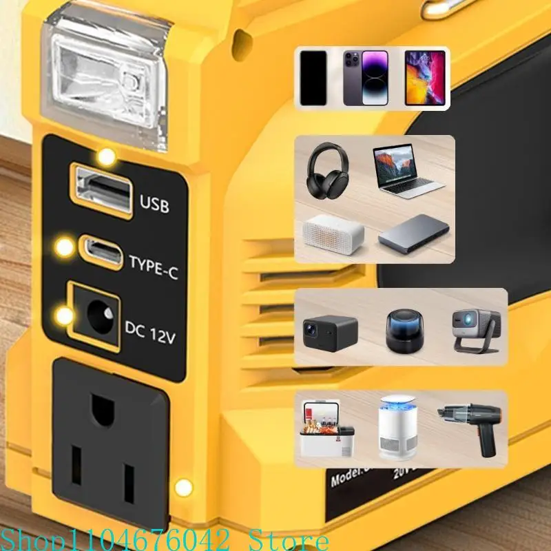 

Легко переносимые электростанции мощностью 180 Вт с USB и быстрой зарядкой типа C. Пластиковые преобразователи мощности. Резервный источник питания для аккумулятора 18 В.