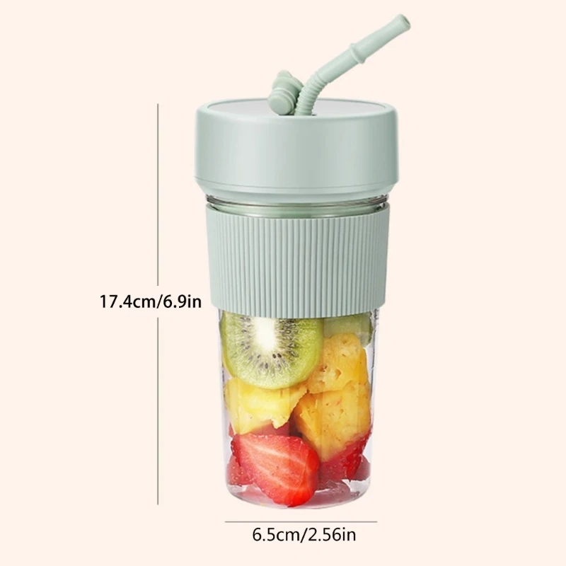 espremedor portátil liquidificador portátil com palha liquidificador mini misturador recarregável espremedor frutas para